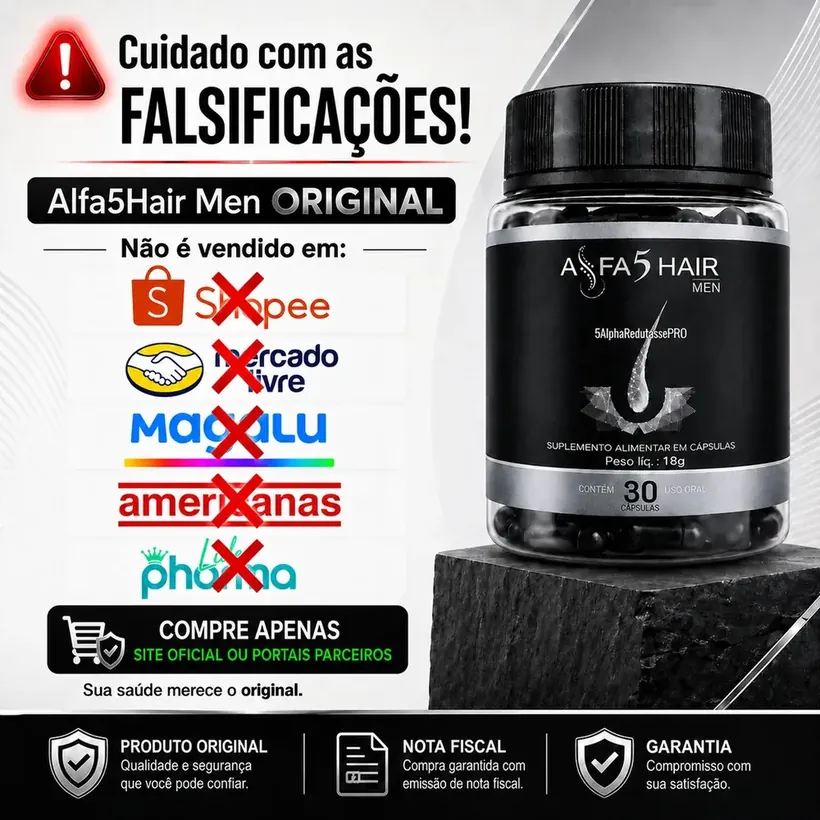 Alerta ao consumidor sobre falsificações Alfa5Hair